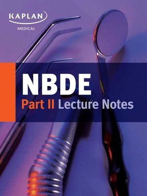 cover image of NBDE Part II Lecture Notes
